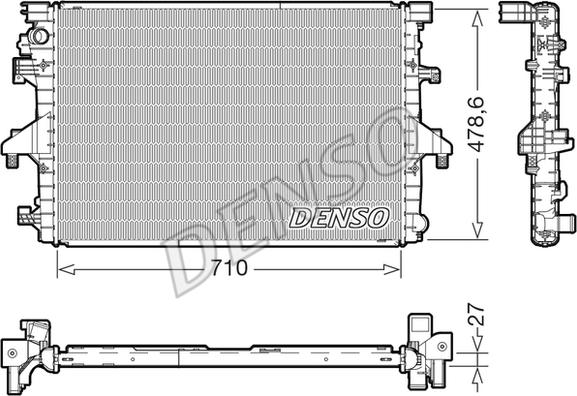 Denso DRM32055 - Радіатор, охолодження двигуна autozip.com.ua