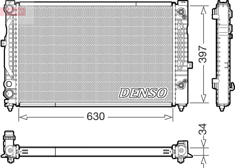 Denso DRM32056 - Радіатор, охолодження двигуна autozip.com.ua