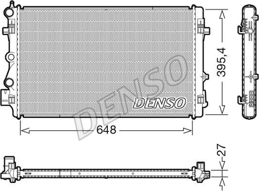 Denso DRM32051 - Радіатор, охолодження двигуна autozip.com.ua