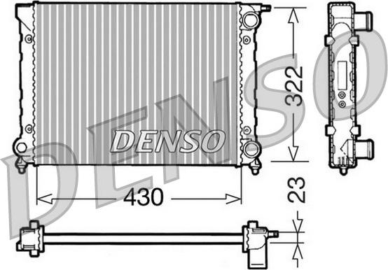 Denso DRM32004 - Радіатор, охолодження двигуна autozip.com.ua