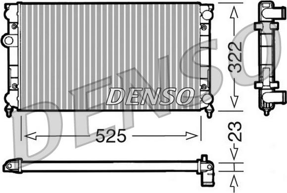 Denso DRM32006 - Радіатор, охолодження двигуна autozip.com.ua