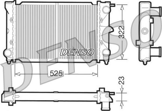 Denso DRM32003 - Радіатор, охолодження двигуна autozip.com.ua