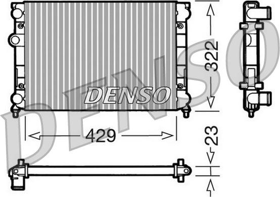 Denso DRM32007 - Радіатор, охолодження двигуна autozip.com.ua