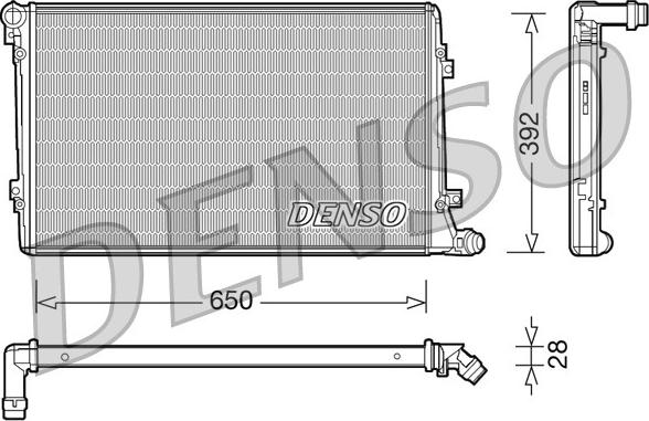 Denso DRM32019 - Радіатор, охолодження двигуна autozip.com.ua