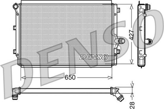 Denso DRM32017 - Радіатор, охолодження двигуна autozip.com.ua