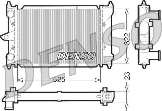 Denso DRM32034 - Радіатор, охолодження двигуна autozip.com.ua