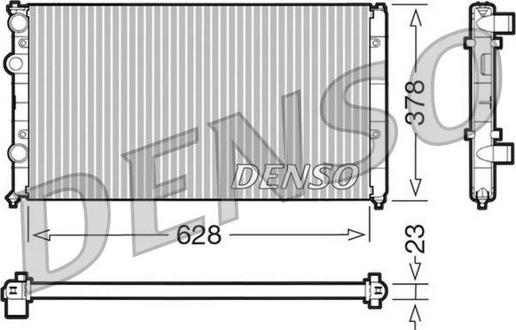 Denso DRM32035 - Радіатор, охолодження двигуна autozip.com.ua