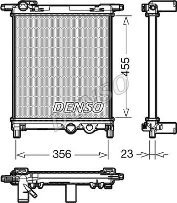 Denso DRM32036 - Радіатор, охолодження двигуна autozip.com.ua