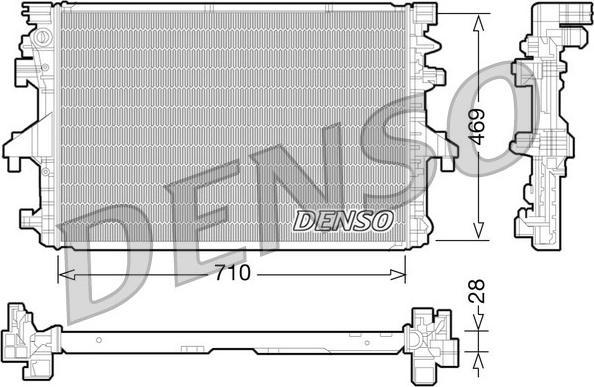 Denso DRM32038 - Радіатор, охолодження двигуна autozip.com.ua