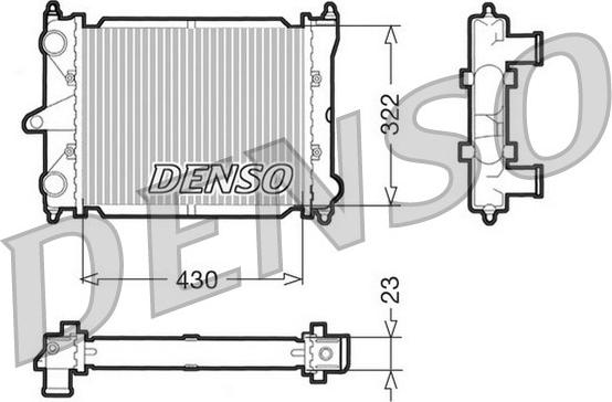 Denso DRM32033 - Радіатор, охолодження двигуна autozip.com.ua