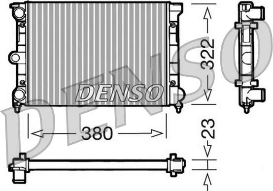 Denso DRM32032 - Радіатор, охолодження двигуна autozip.com.ua