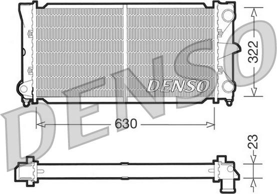 Denso DRM32025 - Радіатор, охолодження двигуна autozip.com.ua