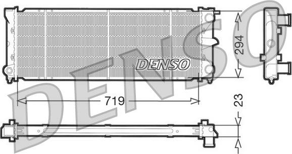 Denso DRM32026 - Радіатор, охолодження двигуна autozip.com.ua