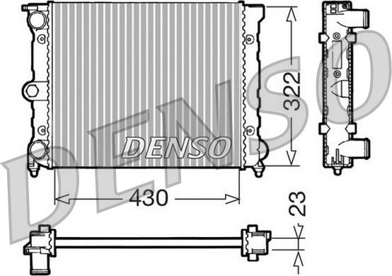 Denso DRM32022 - Радіатор, охолодження двигуна autozip.com.ua