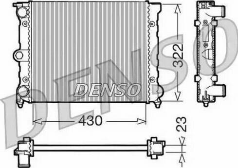 Nissens 65163A - Радіатор, охолодження двигуна autozip.com.ua