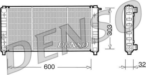 Denso DRM26004 - Радіатор, охолодження двигуна autozip.com.ua