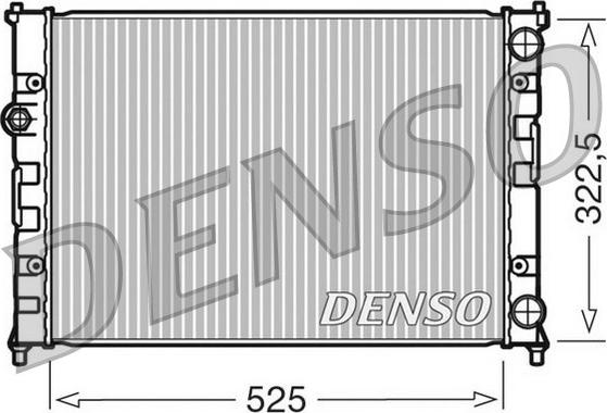 Denso DRM26008 - Радіатор, охолодження двигуна autozip.com.ua
