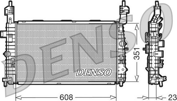 Denso DRM20093 - Радіатор, охолодження двигуна autozip.com.ua