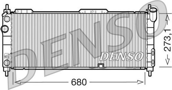 Denso DRM20043 - Радіатор, охолодження двигуна autozip.com.ua