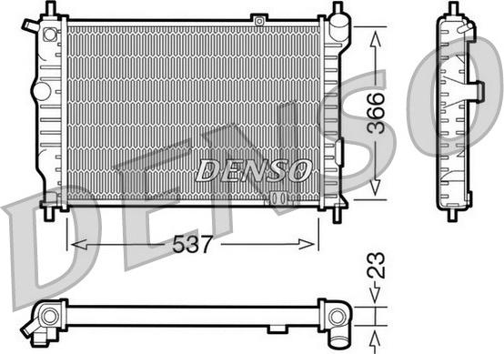 Denso DRM20011 - Радіатор, охолодження двигуна autozip.com.ua