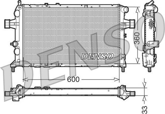 Denso DRM20018 - Радіатор, охолодження двигуна autozip.com.ua