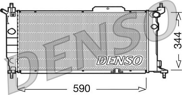 Denso DRM20013 - Радіатор, охолодження двигуна autozip.com.ua