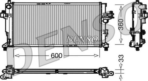 Denso DRM20039 - Радіатор, охолодження двигуна autozip.com.ua
