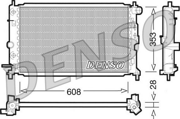 Denso DRM20026 - Радіатор, охолодження двигуна autozip.com.ua