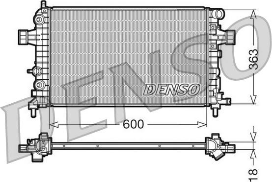 Denso DRM20101 - Радіатор, охолодження двигуна autozip.com.ua