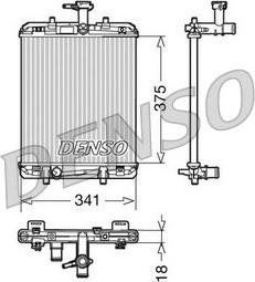 Denso DRM21600 - Радіатор, охолодження двигуна autozip.com.ua