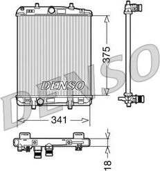 Denso DRM21601 - Радіатор, охолодження двигуна autozip.com.ua