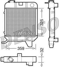 Denso DRM21040 - Радіатор, охолодження двигуна autozip.com.ua