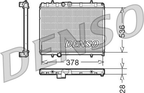 Denso DRM21056 - Радіатор, охолодження двигуна autozip.com.ua