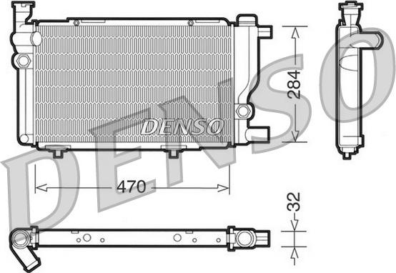 Denso DRM21013 - Радіатор, охолодження двигуна autozip.com.ua