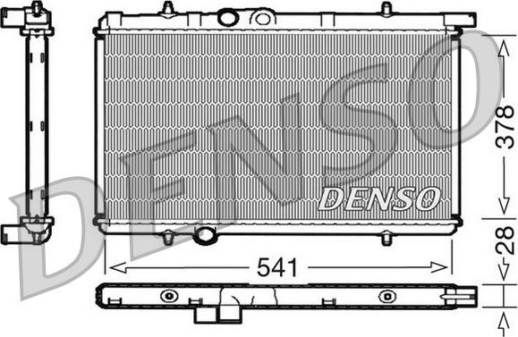 Denso DRM21021 - Радіатор, охолодження двигуна autozip.com.ua