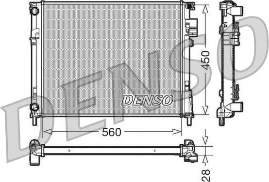 Denso DRM23096 - Радіатор, охолодження двигуна autozip.com.ua