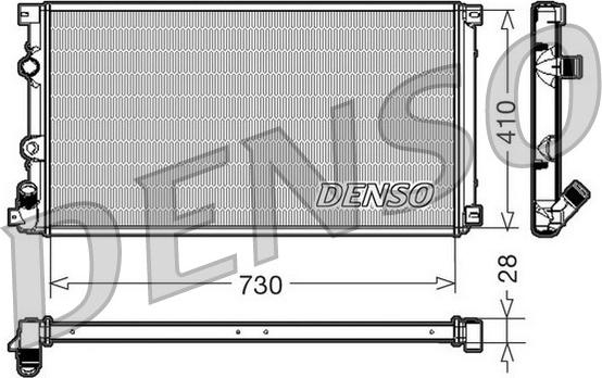 Denso DRM23090 - Радіатор, охолодження двигуна autozip.com.ua
