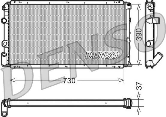 Denso DRM23091 - Радіатор, охолодження двигуна autozip.com.ua