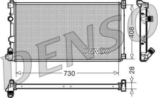Denso DRM23092 - Радіатор, охолодження двигуна autozip.com.ua