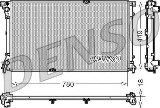 Denso DRM23097 - Радіатор, охолодження двигуна autozip.com.ua