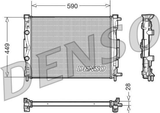 Denso DRM23056 - Радіатор, охолодження двигуна autozip.com.ua