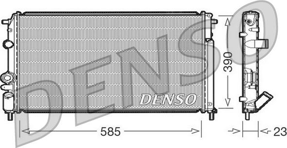 Denso DRM23053 - Радіатор, охолодження двигуна autozip.com.ua