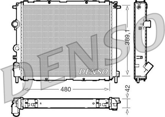 Denso DRM23009 - Радіатор, охолодження двигуна autozip.com.ua