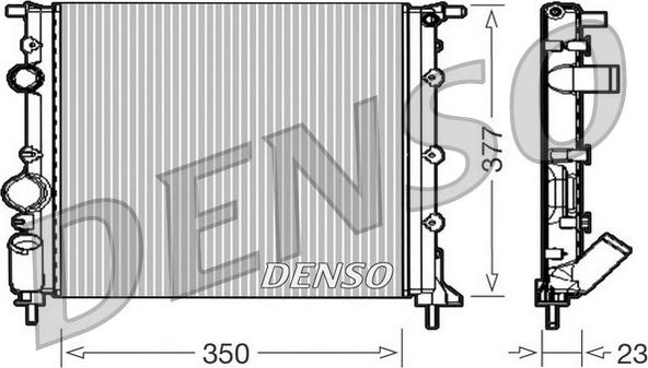 Denso DRM23010 - Радіатор, охолодження двигуна autozip.com.ua