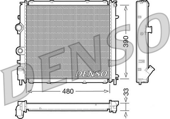 Denso DRM23011 - Радіатор, охолодження двигуна autozip.com.ua