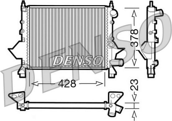 Denso DRM23081 - Радіатор, охолодження двигуна autozip.com.ua