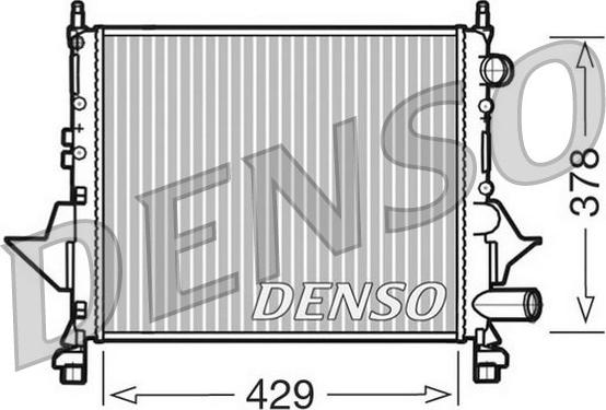 Denso DRM23082 - Радіатор, охолодження двигуна autozip.com.ua