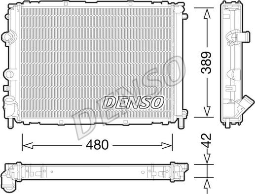 Denso DRM23033 - Радіатор, охолодження двигуна autozip.com.ua