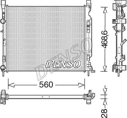 Denso DRM23037 - Радіатор, охолодження двигуна autozip.com.ua