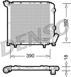 Denso DRM23029 - Радіатор, охолодження двигуна autozip.com.ua